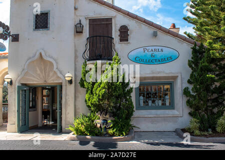 Orlando, Florida. Oktober 29, 2019. Perlen und Collectibles store in Seaworld. Stockfoto