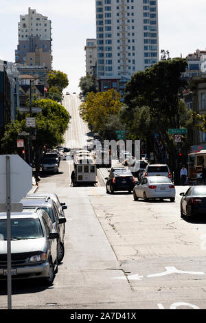 Hyde Street, San Francisco, Kalifornien Vereinigte Staaten von Amerika Stockfoto