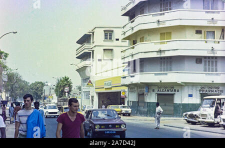 Dakar in den frühen 70er Jahren: Avenue Gambetta Stockfoto