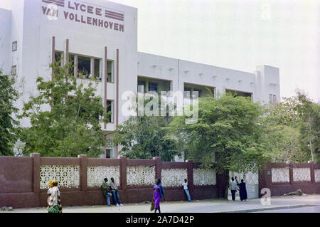 Dakar in den frühen 70er Jahren: Lycée Van Vollenhoven Stockfoto