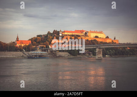 Die Festung Petrovaradin in Novi Sad. Novi Sad, Vojvodina, Serbien. Stockfoto