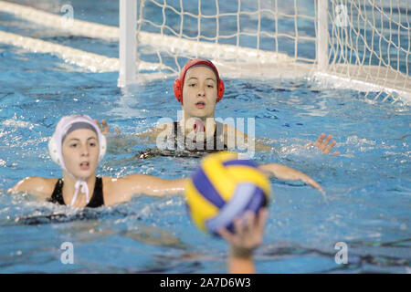 Brandimarte (sis Roma) während Sis Roma vs Exil SG, Roma, Italien, 31. Oktober 2019, Wasserball Wasserball EuroLeague Frauen Meisterschaft Stockfoto