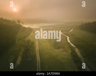 Panorama von Polanczyk Bereich. Polanczyk, Transkarpatien, Polen. Stockfoto