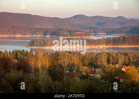 Panorama von Polanczyk Bereich. Polanczyk, Transkarpatien, Polen. Stockfoto