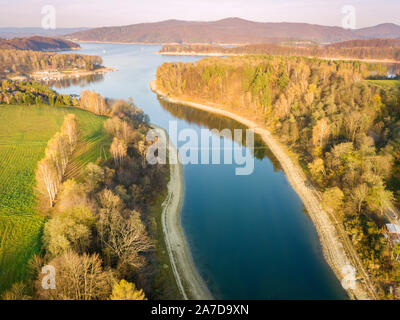 Panorama von Polanczyk Bereich. Polanczyk, Transkarpatien, Polen. Stockfoto