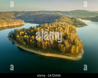 Panorama von Polanczyk Bereich. Polanczyk, Transkarpatien, Polen. Stockfoto