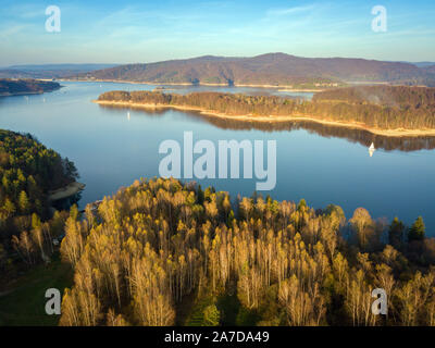 Panorama von Polanczyk Bereich. Polanczyk, Transkarpatien, Polen. Stockfoto