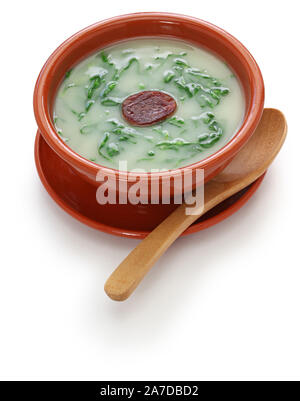 Caldo Verde (kale Suppe), die traditionelle portugiesische Küche Stockfoto