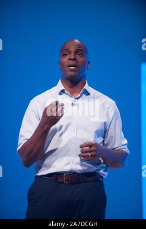 Liefert Rede auf dem Parteitag der Konservativen Partei 2019 in Manchester. 01.10.19 Mit: Shaun Bailey Wo: London, Vereinigtes Königreich, wenn: 01 Okt 2019 Credit: WENN.com Stockfoto