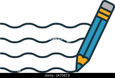 Grammatik Symbol. Einfaches Element von Schule icons Collection. Kreative Grammatik Symbol ui, ux, Anwendungen, Software und Infografiken Stock Vektor