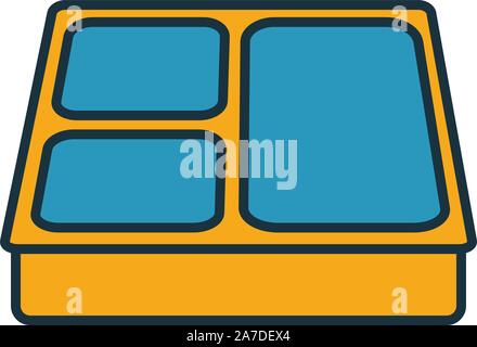 Lunch Box Symbol. Einfaches Element von Schule icons Collection. Kreative Lunch Box Symbol ui, ux, Anwendungen, Software und Infografiken Stock Vektor