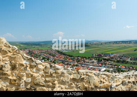 Blick in Rupea/Reps Dorf in Rupea/Reps Festung, in Brasov county Rumänien Stockfoto