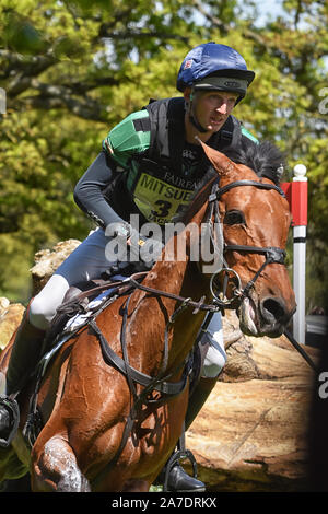 Badminton Horse Trials Gloucester 5. Mai 2019 Tom Jackson, Carpa Du Buisson Z aus Großbritannien in die Badminton Horse Trials 2019 Stockfoto