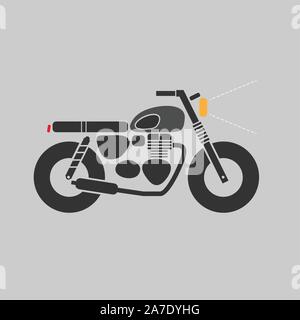 Motorrad, Café Racer, Vektor Stock Vektor
