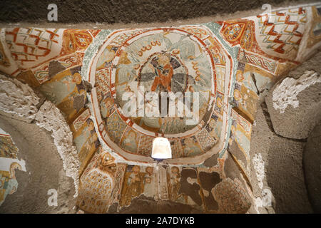 Agacalti Kirche in Ihlara Tal, Aksaray Stadt Türkei Stockfoto