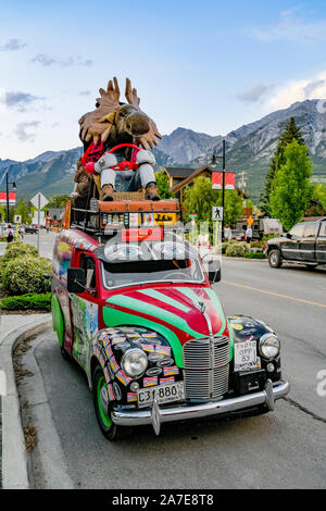 1951 Austin Kastenwagen Art car Erstellt von Lyle Brown-John. Stockfoto