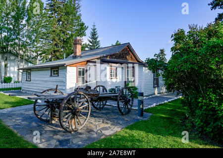 Northwest Mounted Police Barracks, Canmore, Alberta, Kanada Stockfoto