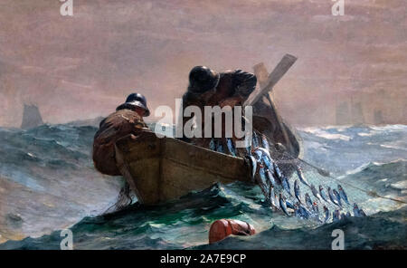 Winslow Homer (1836-1910), „The Herring Net“, Lackierung, Öl auf Leinwand, 1885 Stockfoto