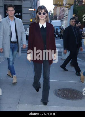 New York, USA. 1. November 2019. November 01, 2019 Katja Herbers am Bau reihe zu sprechen über neue CBS Serie Böse in New York. November 01, 2019 Kreditkarten: RW/MediaPunch Credit: MediaPunch Inc/Alamy leben Nachrichten Stockfoto