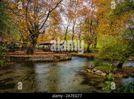 Agios Nikolaos Naoussa Griechenland Stockfoto