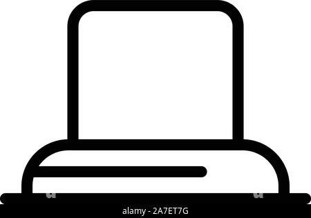 Arzt Stempel Symbol, outline Style Stock Vektor