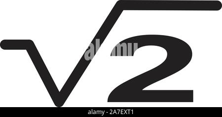 Quadratwurzel Symbol auf weißem Hintergrund. Flat Style. Wurzel Symbol für Ihre Web site Design, Logo, App, UI. Stock Vektor