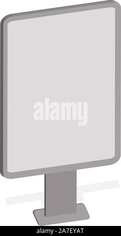 Vektor mockup Reklametafeln, leer, Reklametafeln, Außenwerbung Citylight Stock Vektor