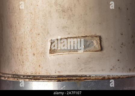 Alte grungy Texture der alten Durchlauferhitzer Stockfoto