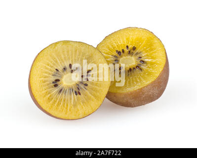 Kiwi isoliert auf weißem Hintergrund mit Beschneidungspfad Stockfoto