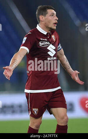 Rom, Italien. 31 Okt, 2019. Fußball Serie A Lazio v Torino, Olimpic Stadium. Rom (Italien), 30. Oktober 2019 Andrea Belotti Credit: Unabhängige Fotoagentur/Alamy leben Nachrichten Stockfoto