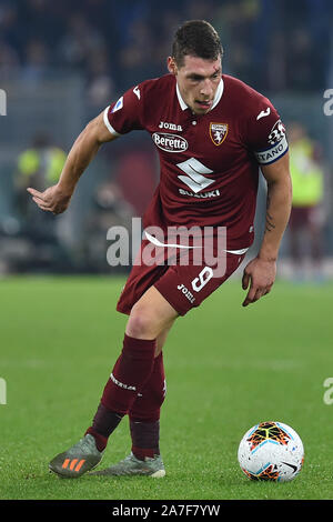 Fußball Serie A Lazio v Torino, Olimpic Stadium. Rom (Italien), 30. Oktober 2019 Andrea Belotti Stockfoto