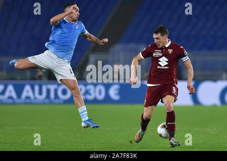 Fußball Serie A Lazio v Torino, Olimpic Stadium. Rom (Italien), 30. Oktober 2019 Andrea Belotti Stockfoto