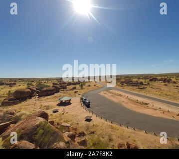 Devils Marbels Nationalpark, Outback, Northern Territory Australlia Stockfoto