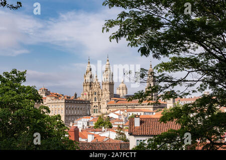 Santiago de Compostela. Stadtbild UNESCO-Weltkulturerbe. Galizien, Spanien Stockfoto