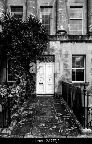 Vordere Tür, Royal Crescent Stockfoto