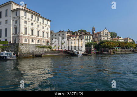 Die Isola Bella, Italien - 26 September 2019: Blick auf die Insel Bella am Lago Maggiore in Italien Stockfoto