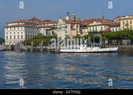 Die Isola Bella, Italien - 26 September 2019: Blick auf die Insel Bella am Lago Maggiore in Italien Stockfoto