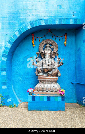 London, Großbritannien. 08-03-2019. ZSL London Zoo. Indische Themenbereich. Ganesha, Ganapati genannt, elefantenköpfige Hindu Gott. Stockfoto