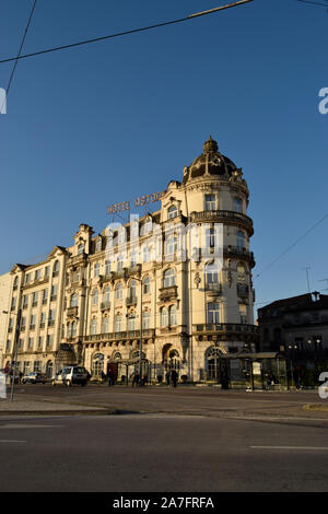 Das Astoria Hotel Coimbra Portugal Stockfoto