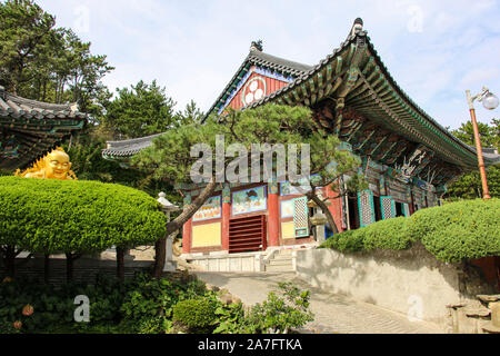 BUSAN, SÜDKOREA - 16. OKTOBER 2019: haedong Yonggungsa Tempel in Busan, Südkorea. Stockfoto