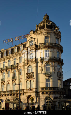 Das Astoria Hotel Coimbra Portugal Stockfoto