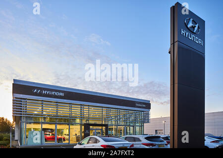 Hyundai Auto Dealership showroom Cheshire Oaks Stockfoto