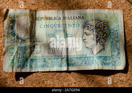 One pound Bank note paper Bill Stockfoto