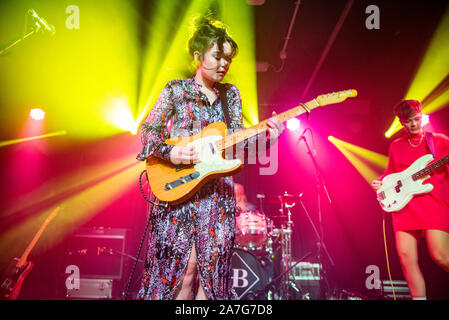 Manchester, Großbritannien. 01.November 2019. Honeyblood am Manchester Academy 3 auf der im normalen Anblick UK Tour, Manchester 2019-11-01 durchführen Stockfoto