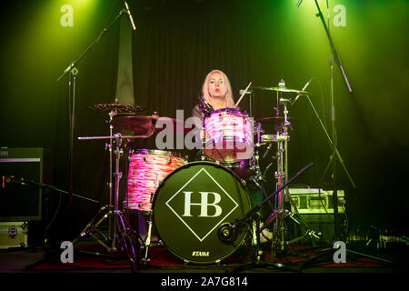 Manchester, Großbritannien. 01.November 2019. Honeyblood am Manchester Academy 3 auf der im normalen Anblick UK Tour, Manchester 2019-11-01 durchführen Stockfoto