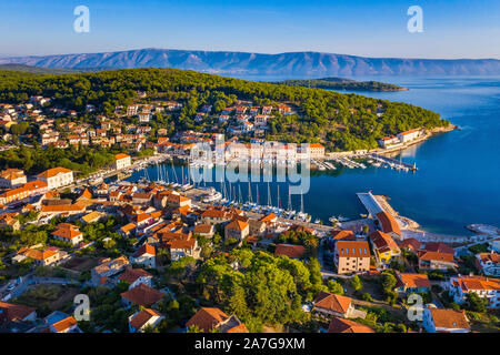 Jelsa, Insel Hvar, Kroatien Stockfoto