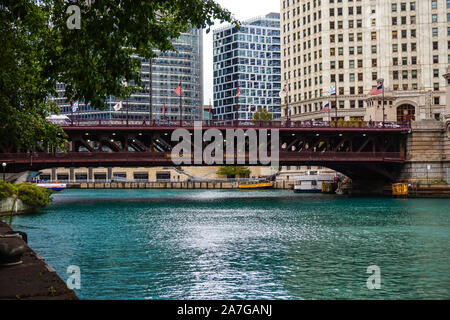 La Salle Bridge in Chicago. USA CHICAGO, ILLINOIS (USA) - Stockfoto