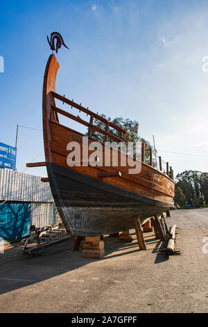 Zypern, Frühling, Lemnasos (Limassol), Schiff Kerynia, 1200 v. Chr. Nachbildung Stockfoto