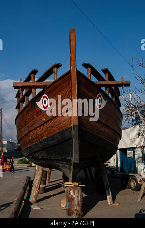 Zypern, Frühling, Lemnasos (Limassol), Schiff Kerynia, 1200 v. Chr. Nachbildung Stockfoto