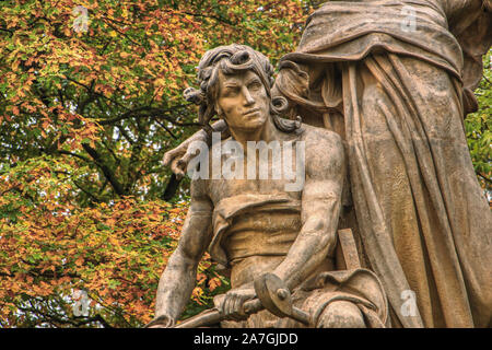 In Prag in der Tschechischen Republik, 02. November 2019 - Skulpturen in Vysehrad in Prag Stockfoto